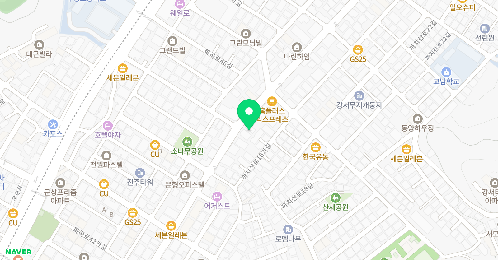 강서아카데미 위치