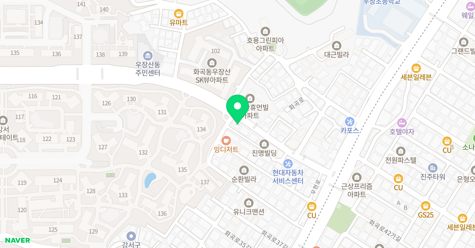 솔소리 학원 위치