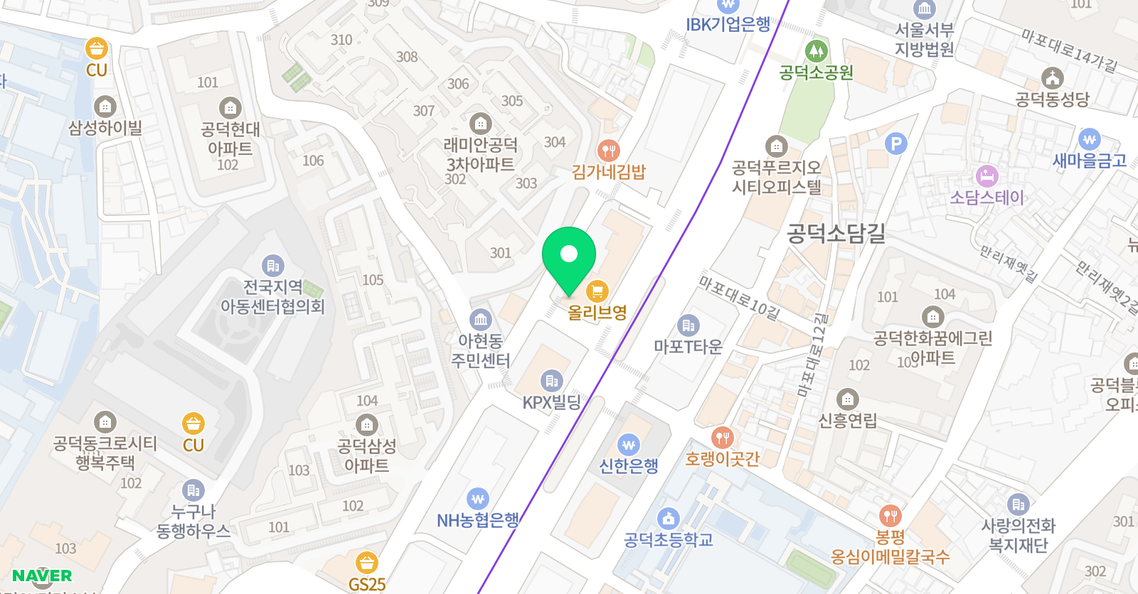 바이수 몬테소리 마포센터 위치