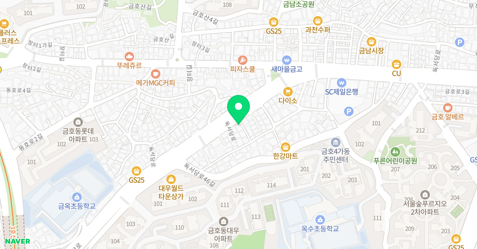 이샘 수학전문학원 위치