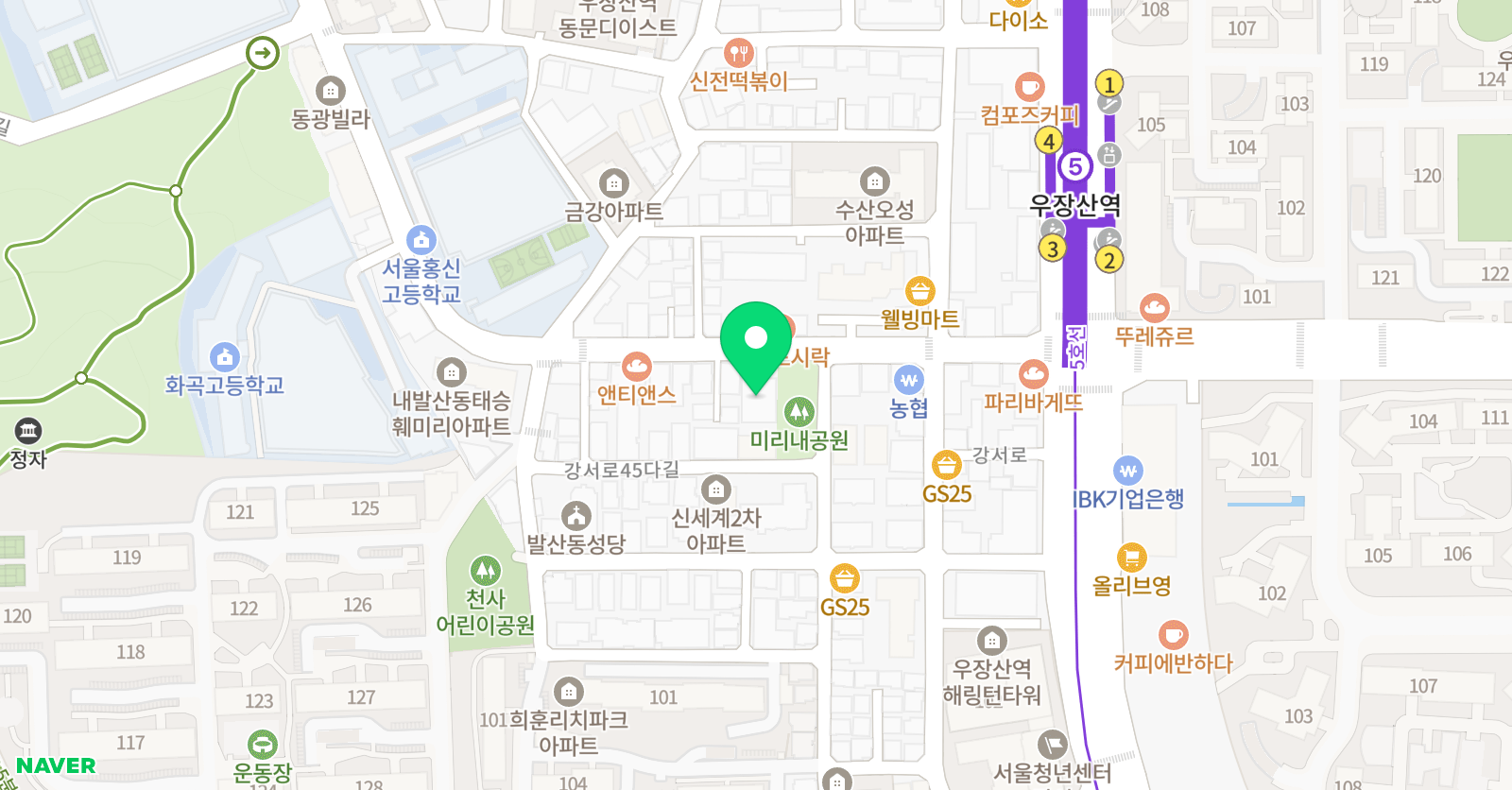 수학불패 학원 위치