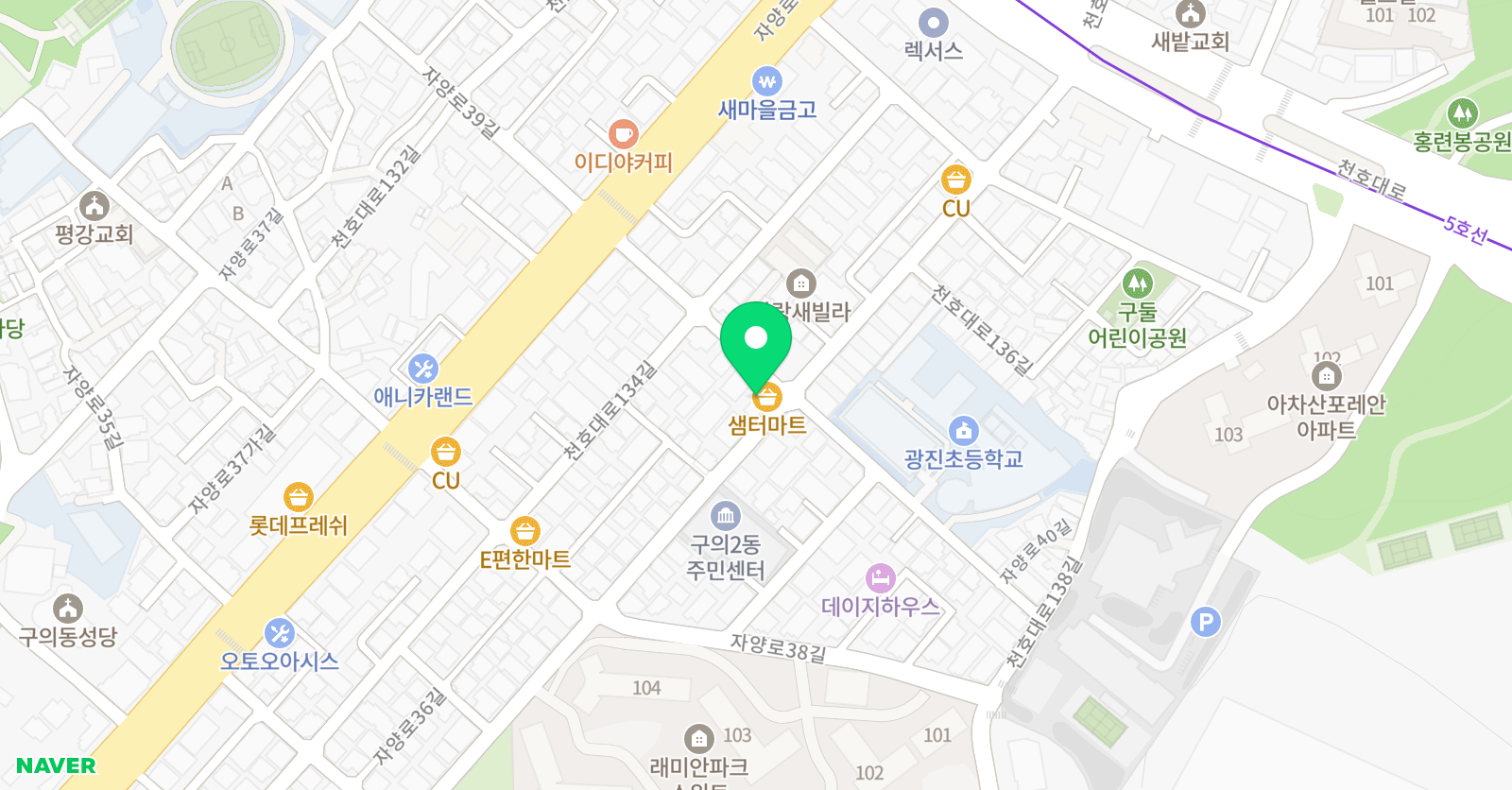 빨간펜수학의달인 광진초점 위치