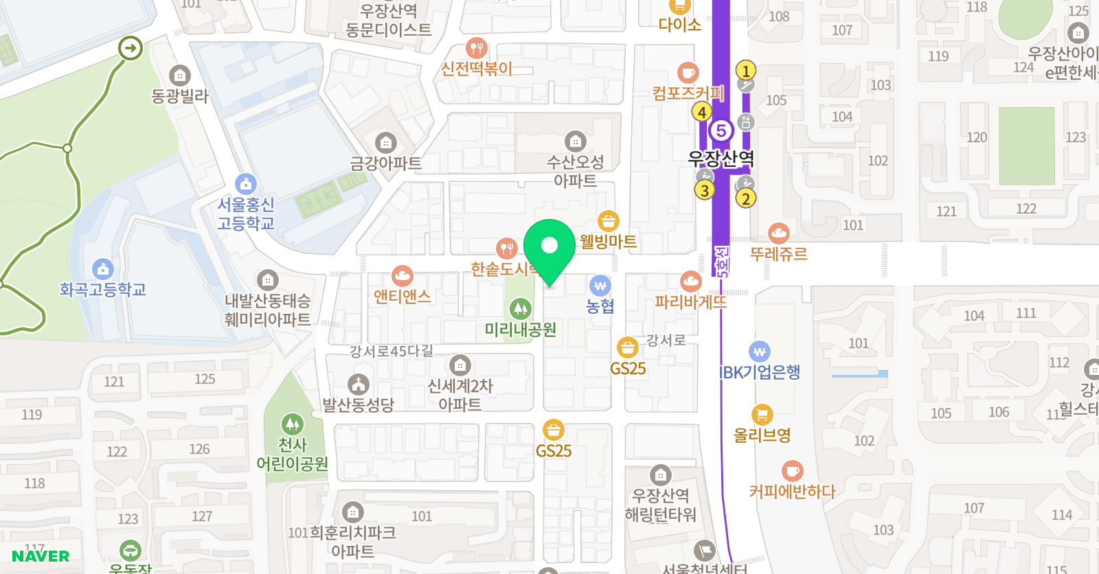 에반 어학원 위치