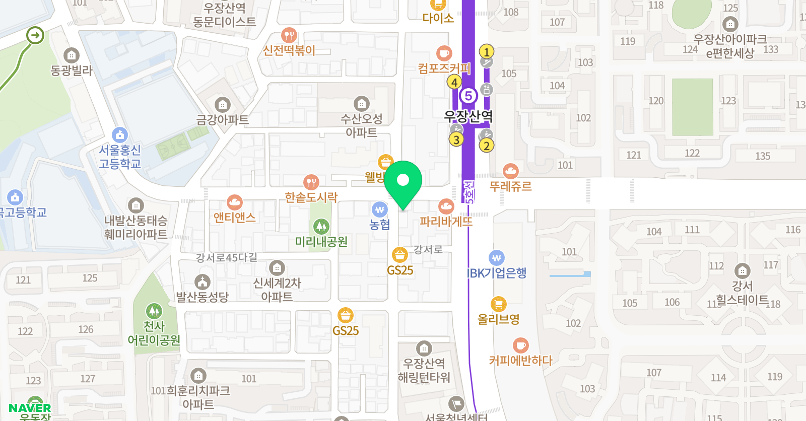 국가대표 디테일 태권도장 파워점핑 줄넘기 위치