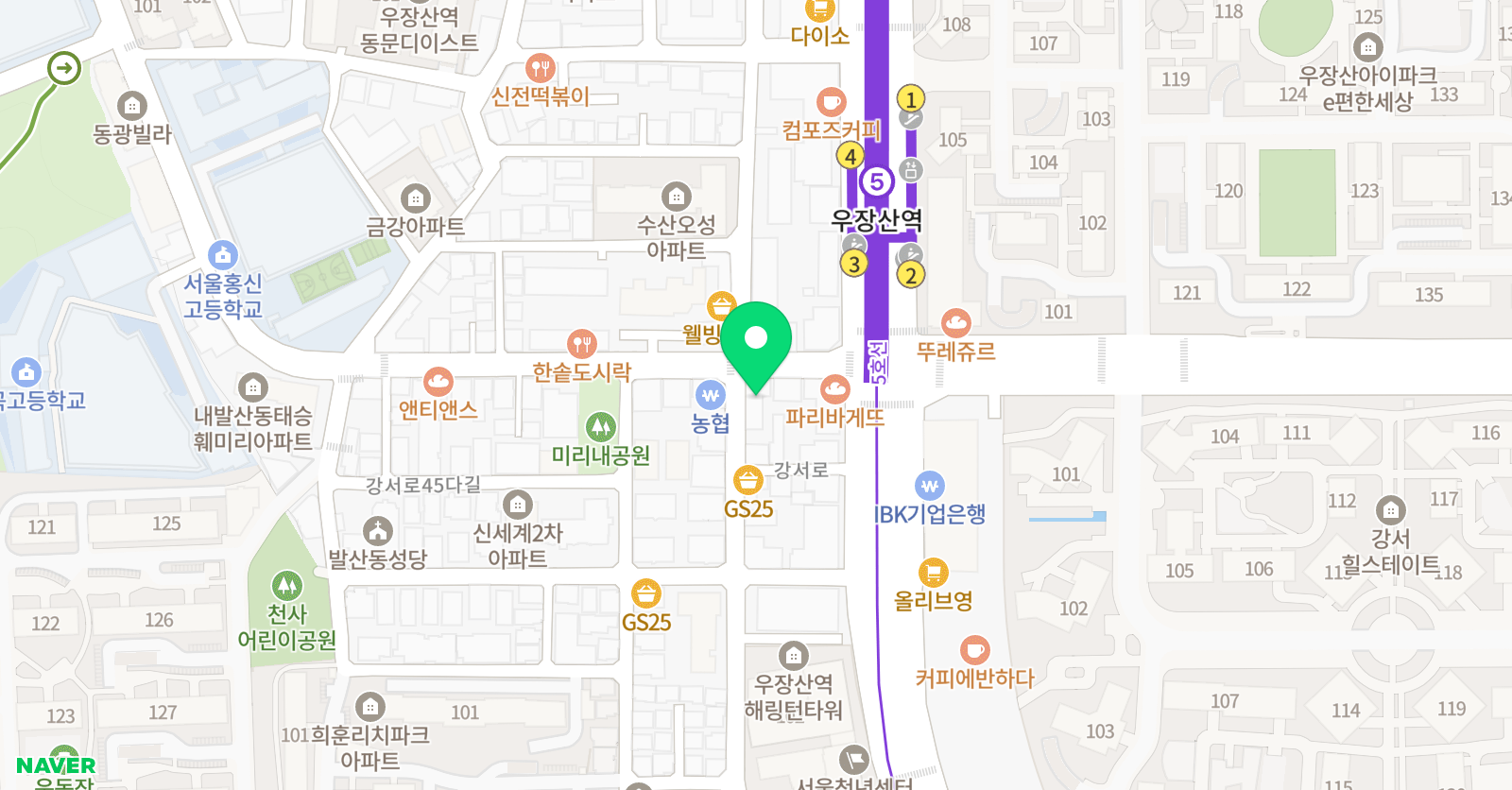 BTS 수학학원 위치