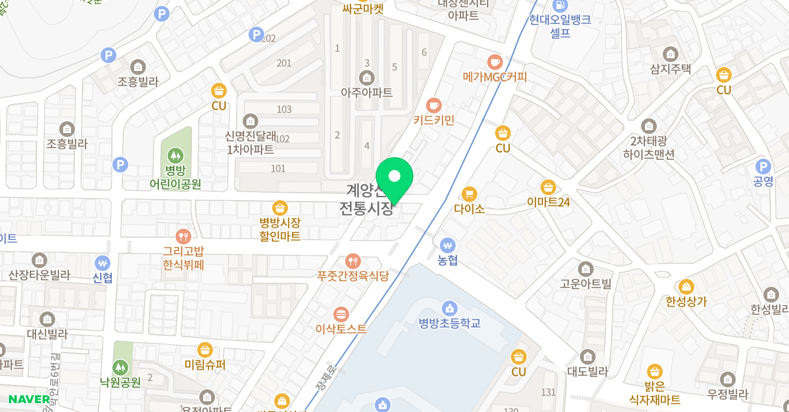 예찬 음악학원 위치