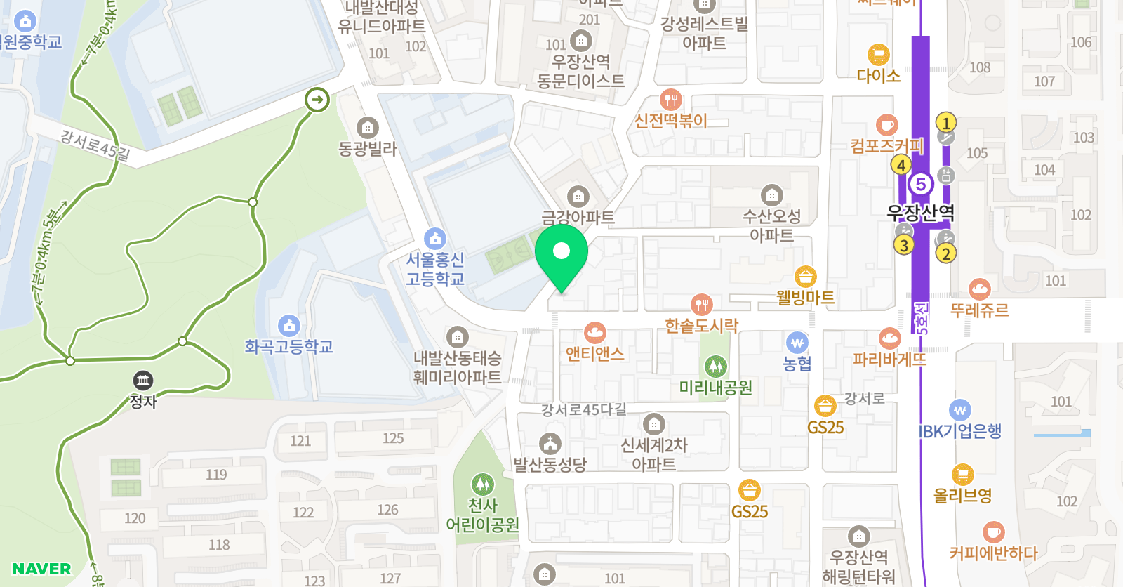 더올림수학 위치