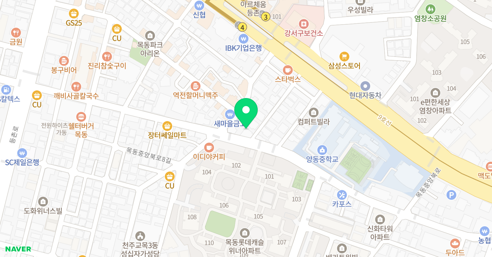 와이비엠 GLE 학원 위치