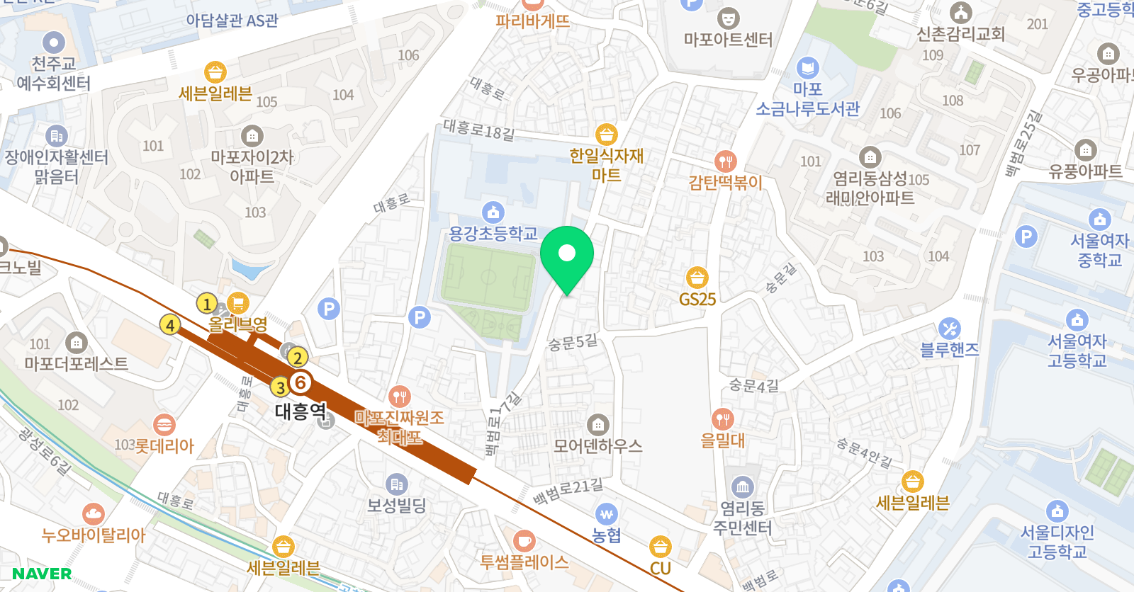 수나무 수학학원 위치