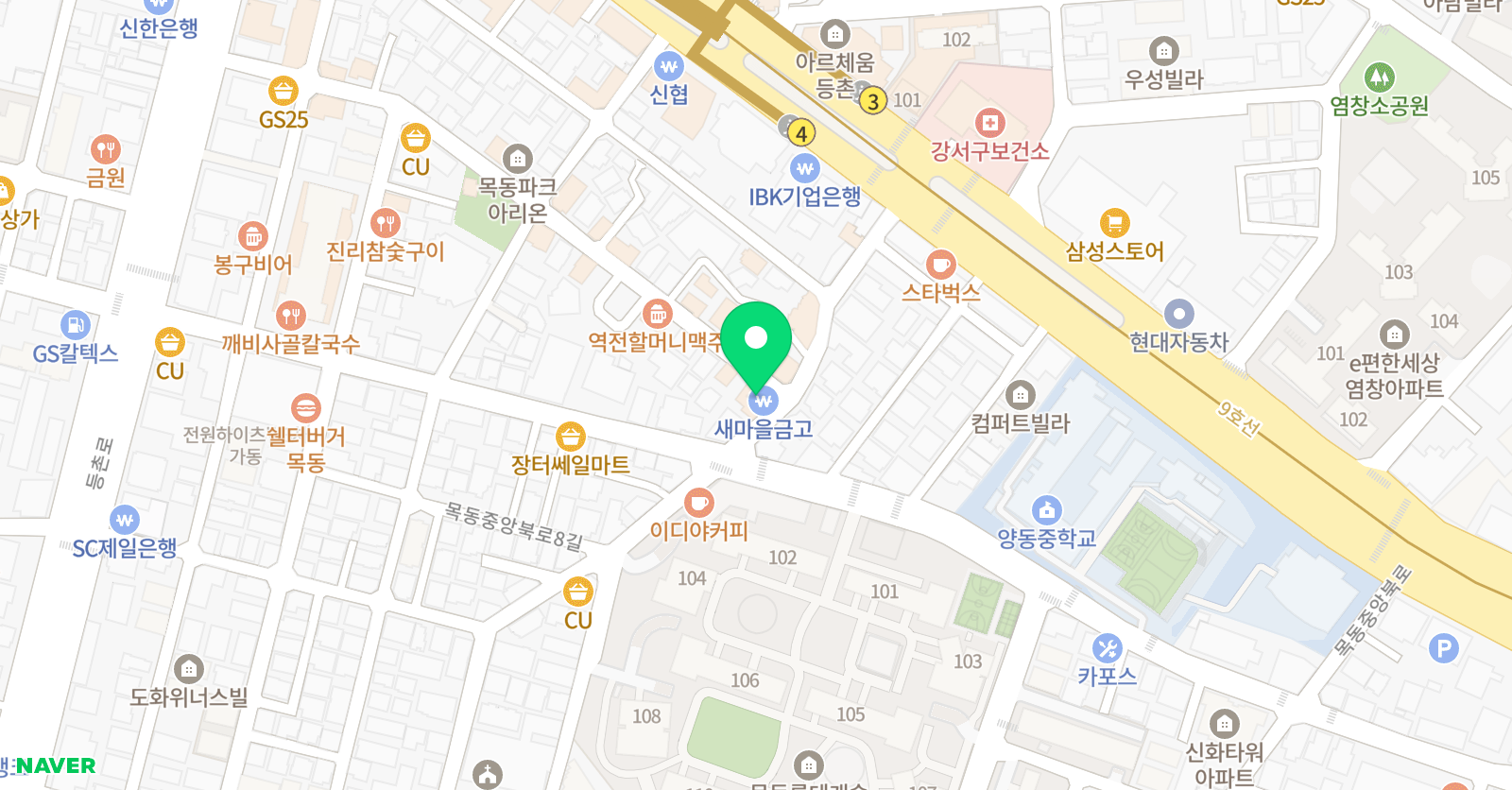 용인대한울 태권도 위치