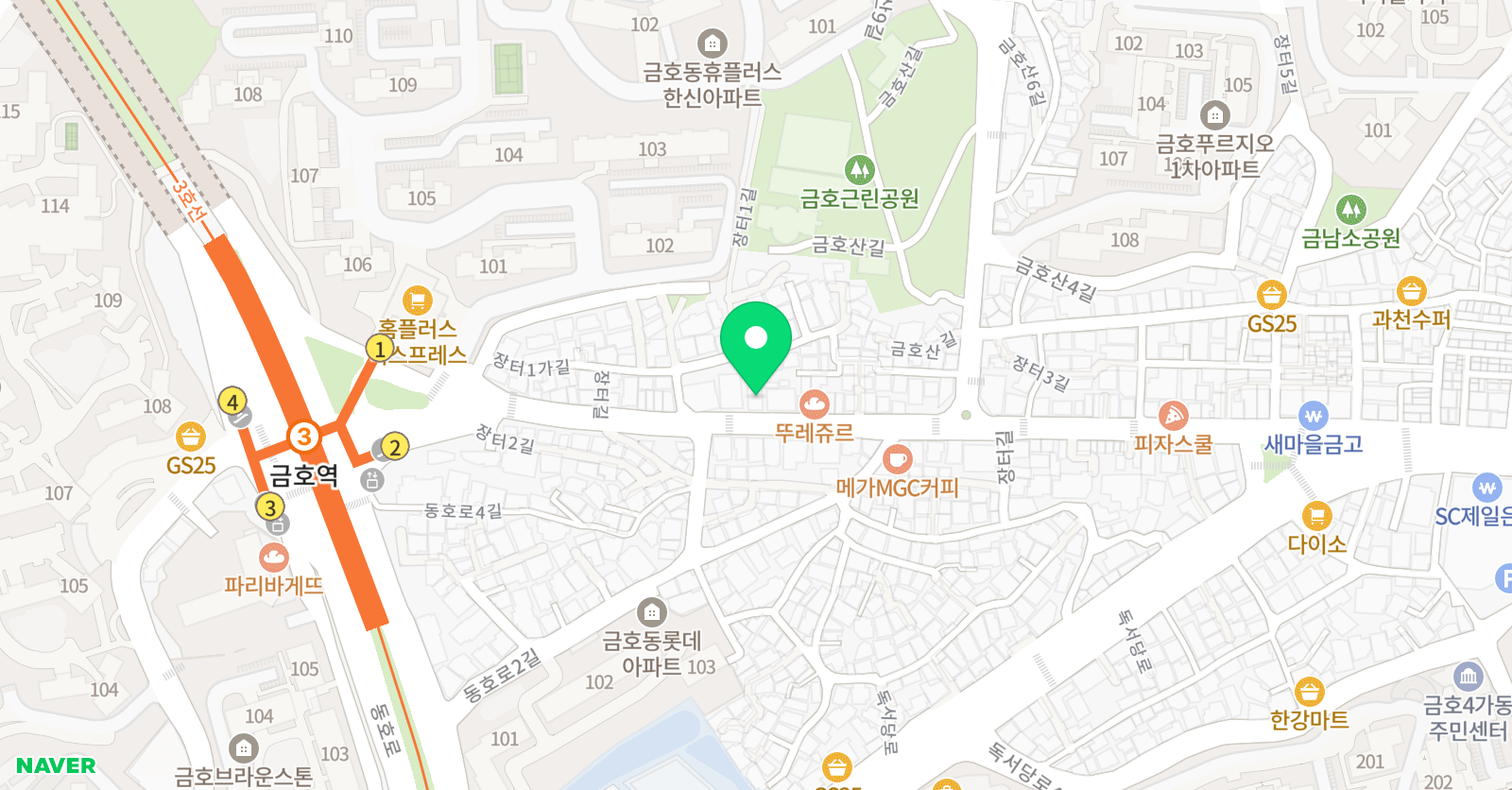 서현 영어학원 위치