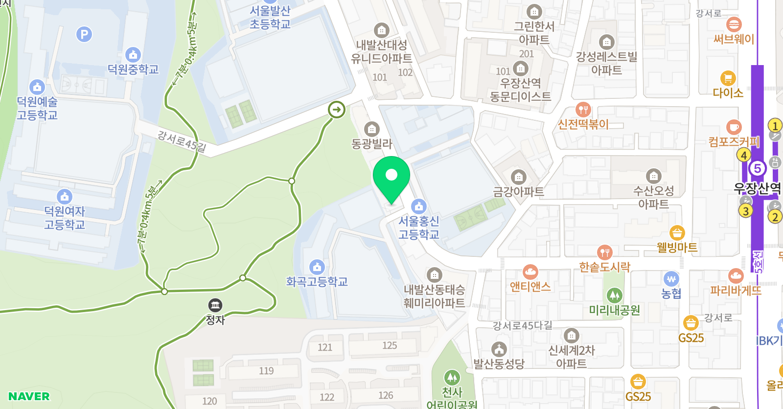 더강한 수학학원 위치
