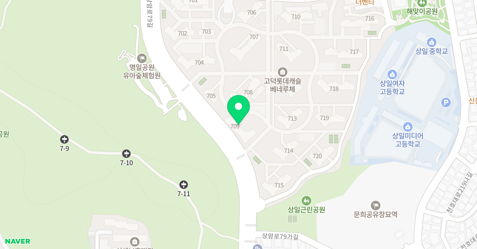 영렘브란트 미술학원 고덕베네루체클래스 위치