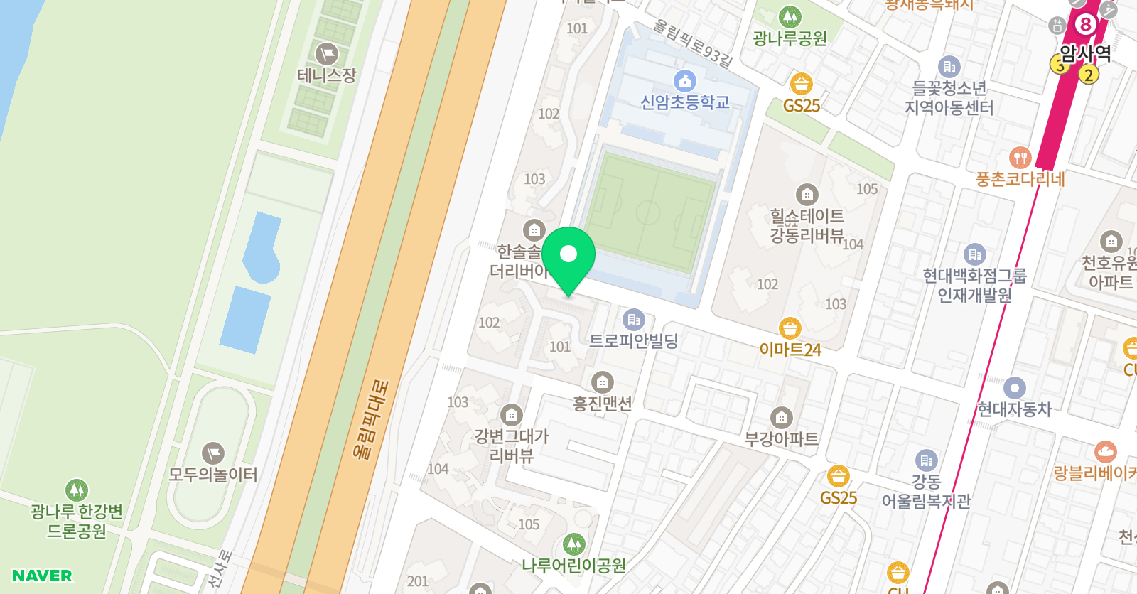 흙이랑 미술 위치