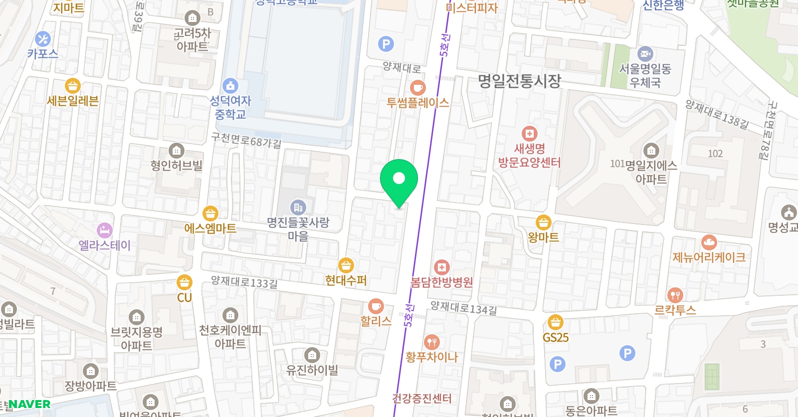 바퀴달린그림책 강동센터 위치