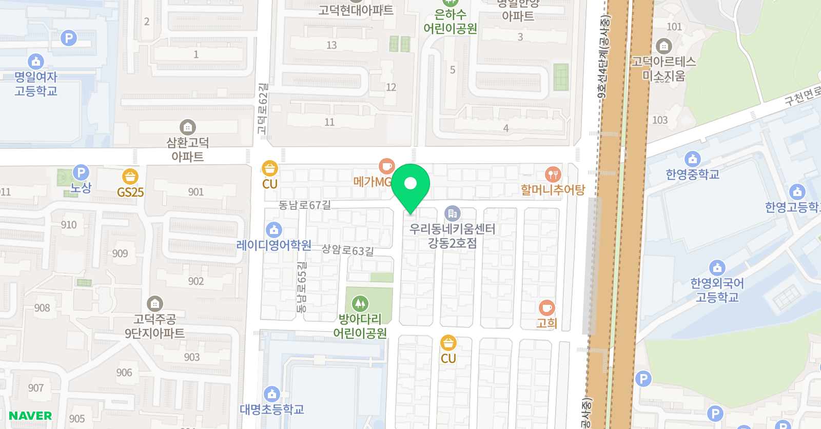 푸르넷 공부방 엠제이쌤 위치