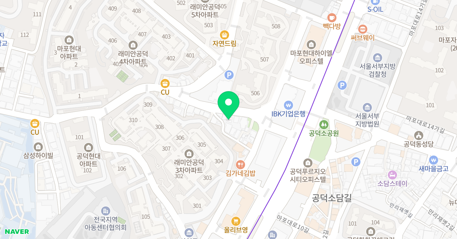 한우리독서토론논술 마포지부 위치
