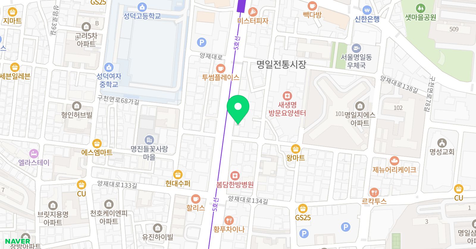 소마사고력수학 강동암사센터 위치