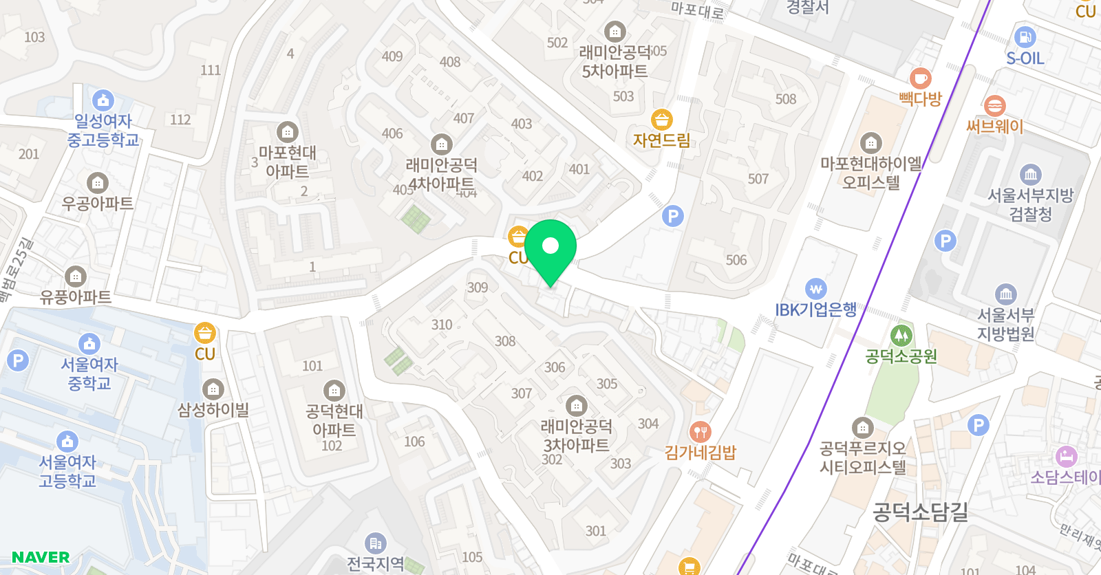와이즈 영어 위치