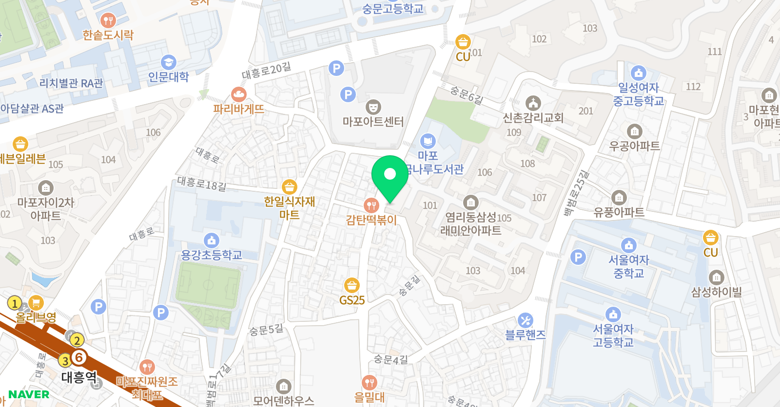 국가대표효 태권도 학원 위치