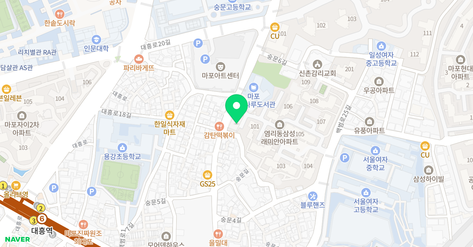 아이 태권도 위치