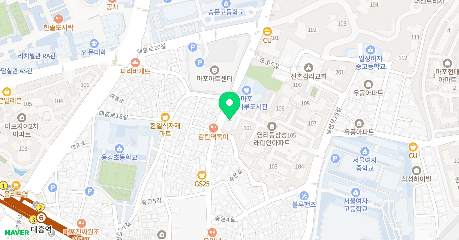 삼성알프레드 음악학원 위치
