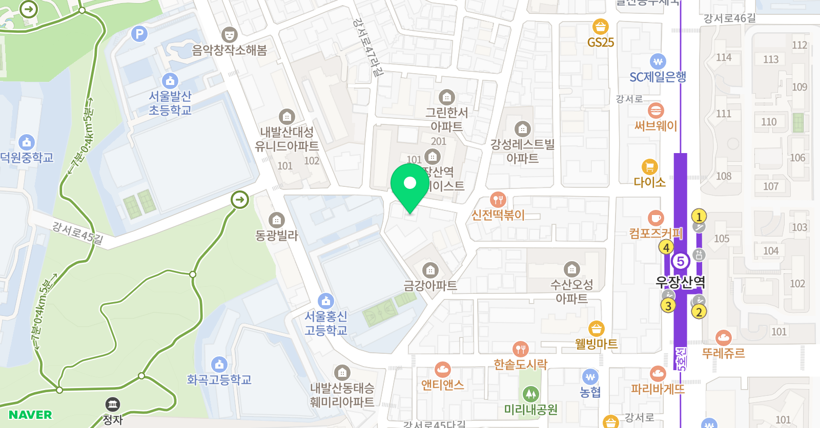 푸르넷 발산점 위치
