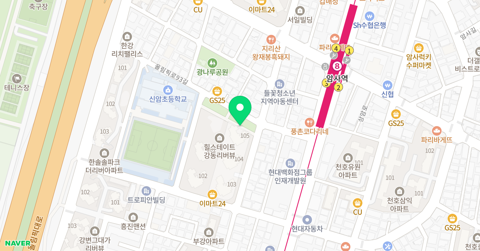 블레싱피아노 음악교습소 위치