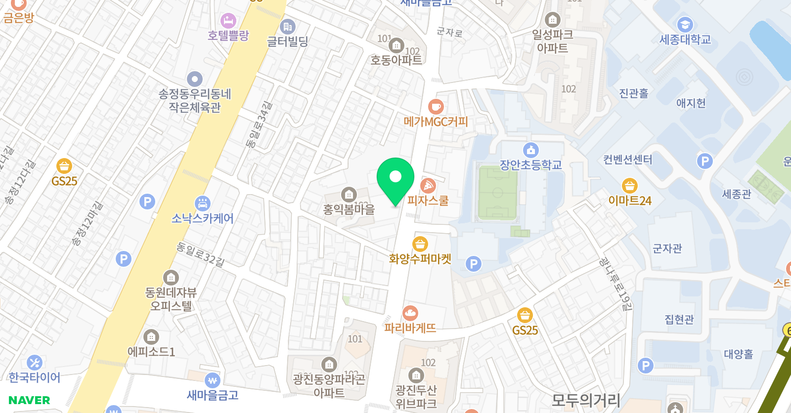 용인대 태권도 위치
