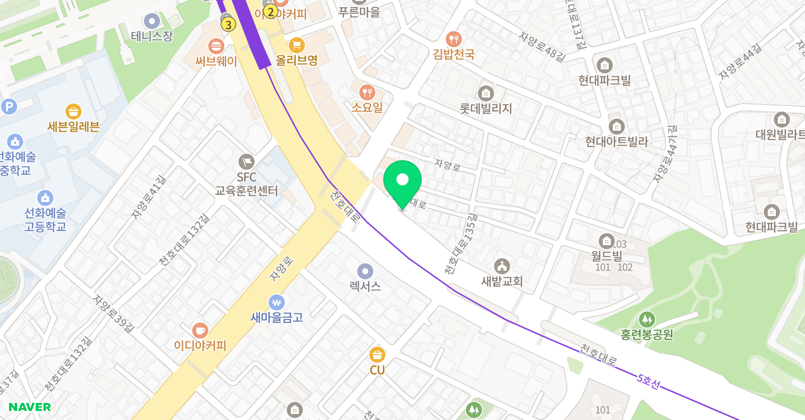 마이티마우스 영어수학멘토링학원 위치