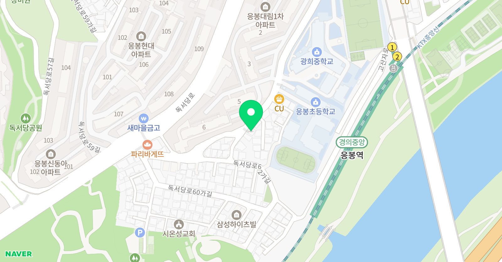 우리 학원 위치