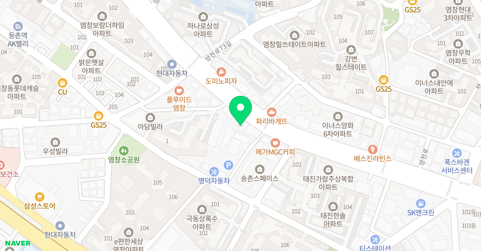 미도움 미술학원 위치