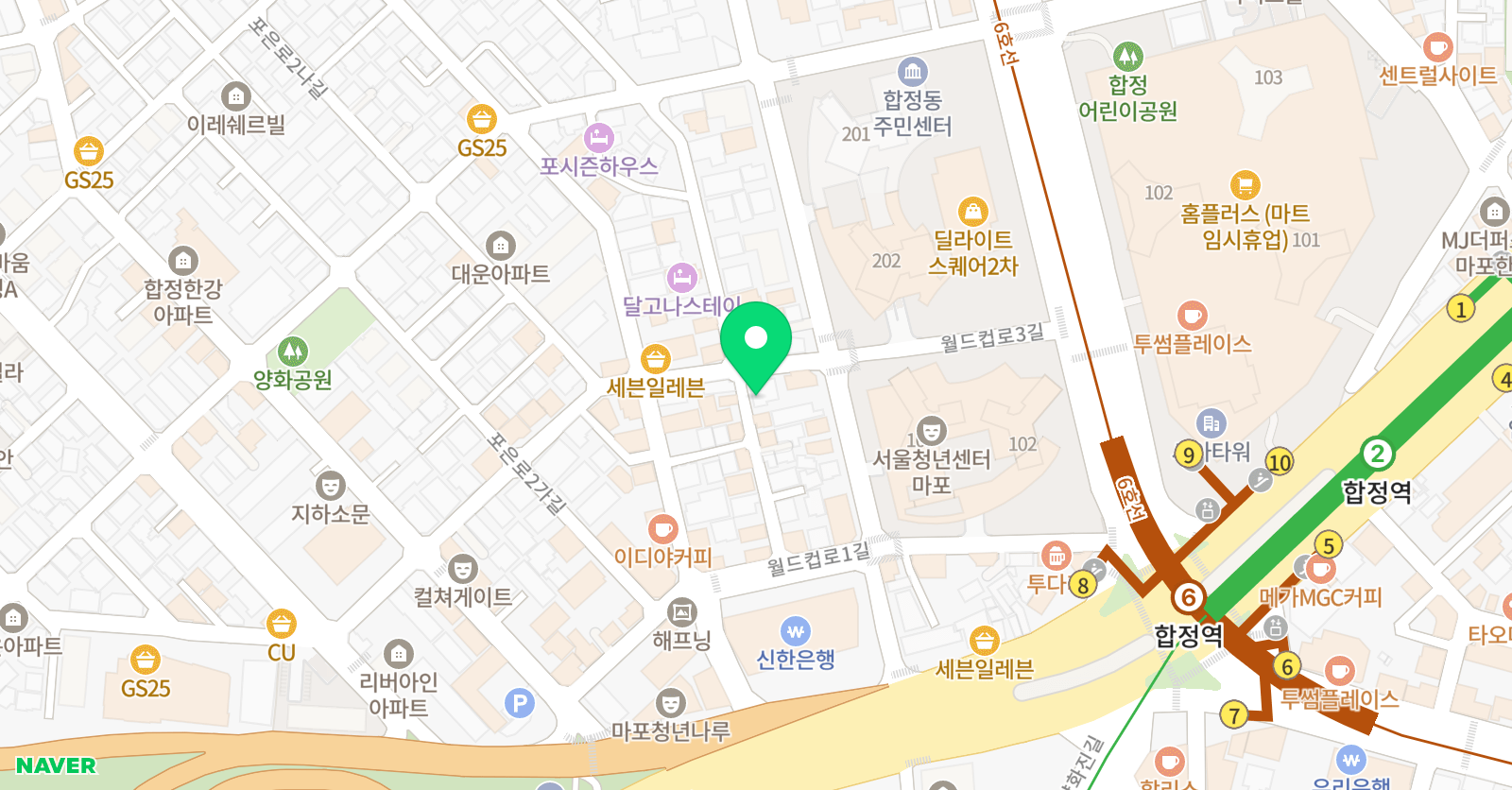 푸르넷 공부방 마포지점 위치