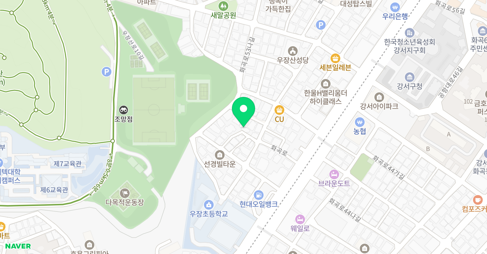 영렘브란트 우장산화곡6동 클래스 위치