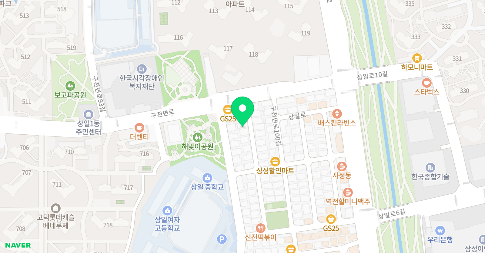 링키영어 고덕자이제이드점 위치