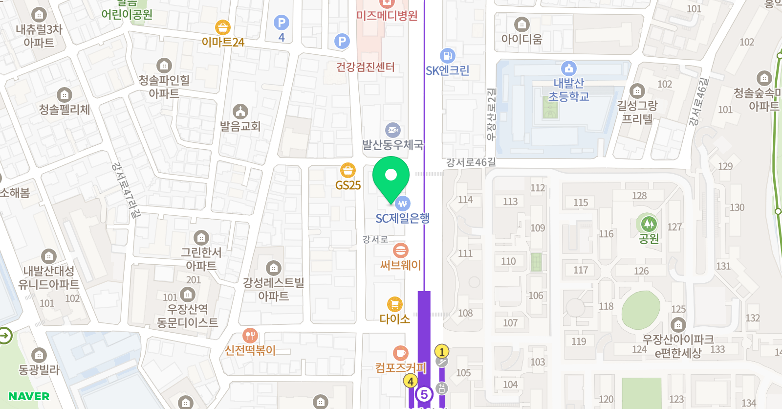 하이미술학원 위치