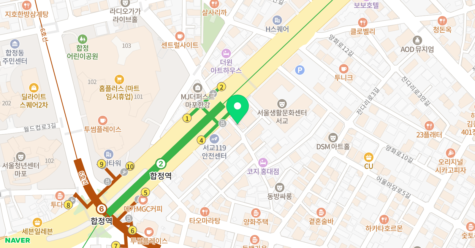 발레썸 무용학원 위치