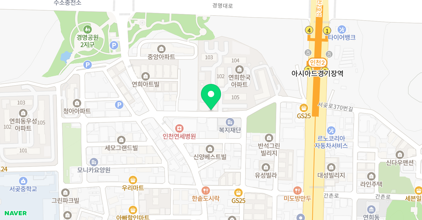 이루다 영어수학학원 위치