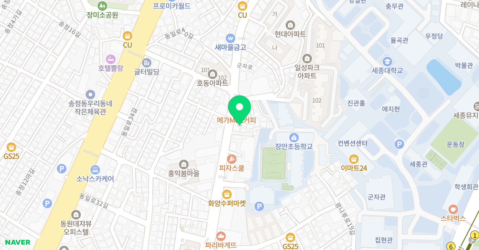 위너스 영어학원 위치