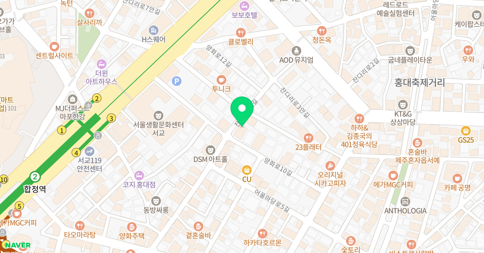 저스트절크 댄스아카데미 위치