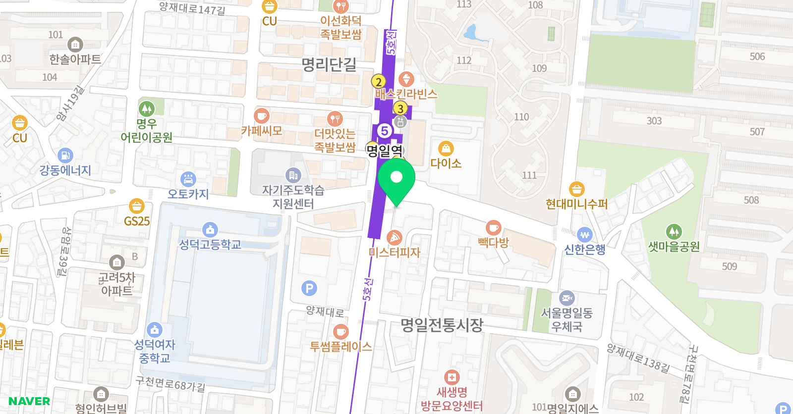 하나 미술학원 위치