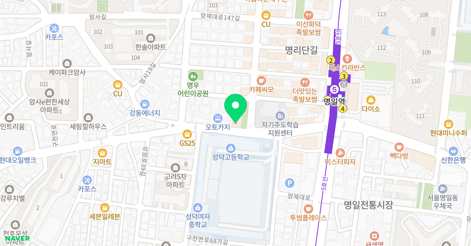 올댓탄츠 무용스튜디오 위치