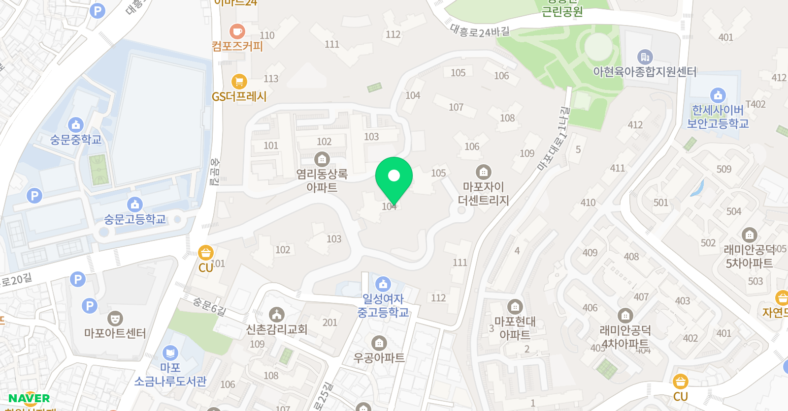하이리딩 영어 위치