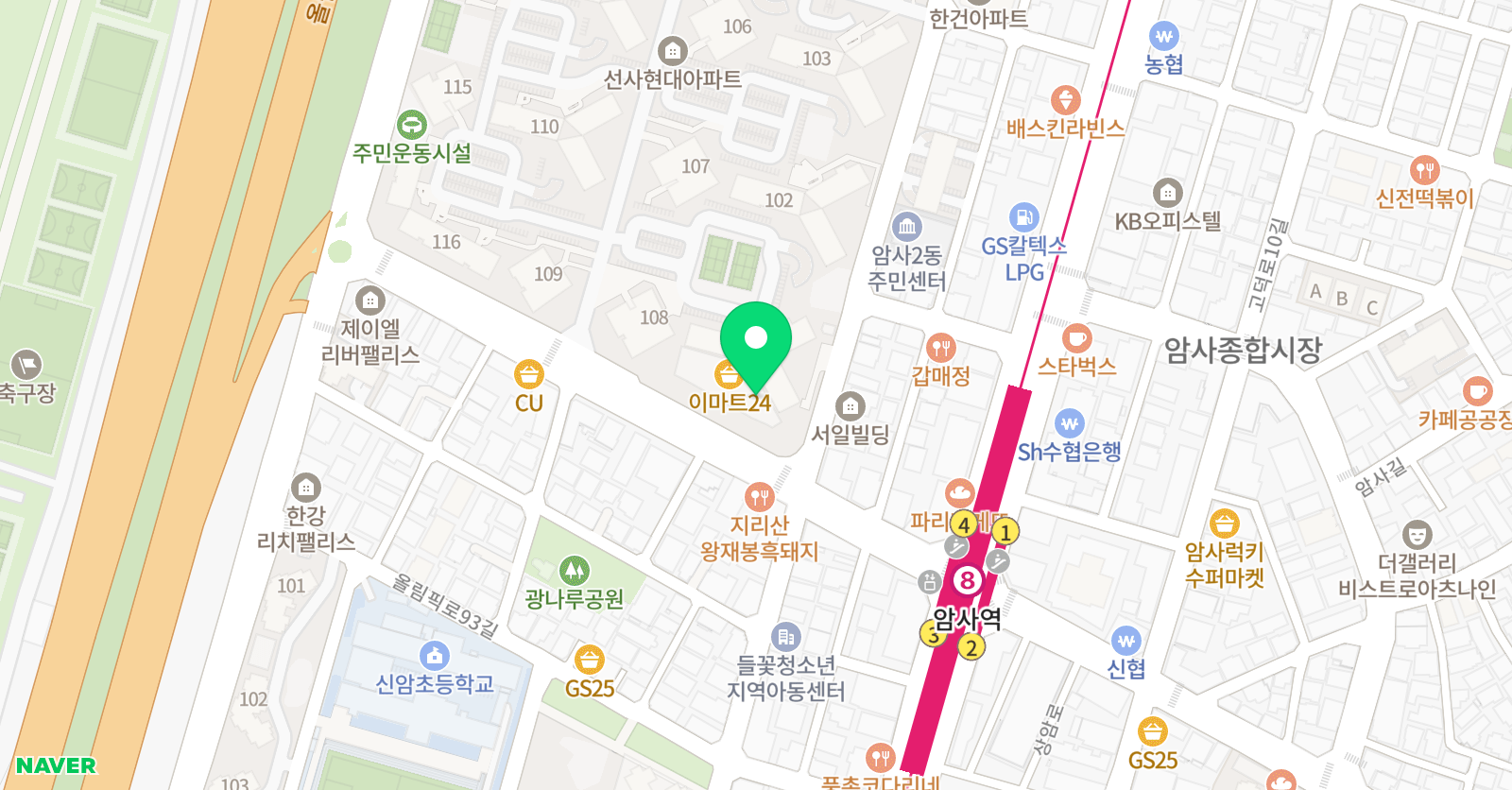 선사 수학학원 위치
