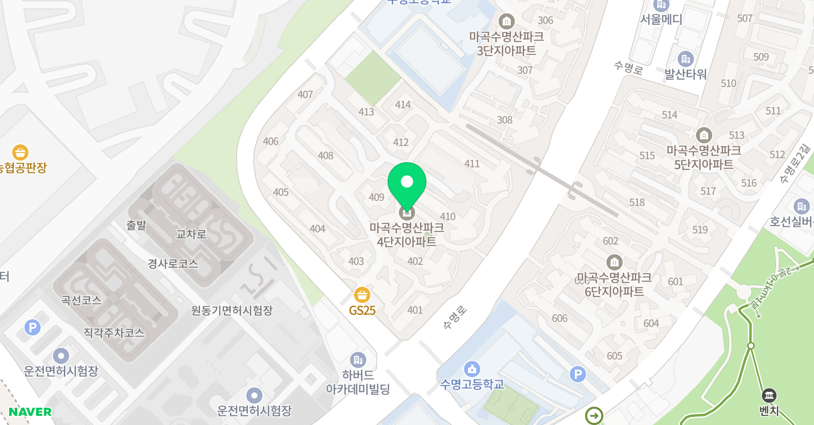 쎈수학러닝센터 수명산파크교습소 위치