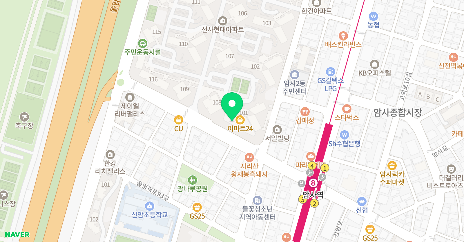 용쌤 수학교습소 위치