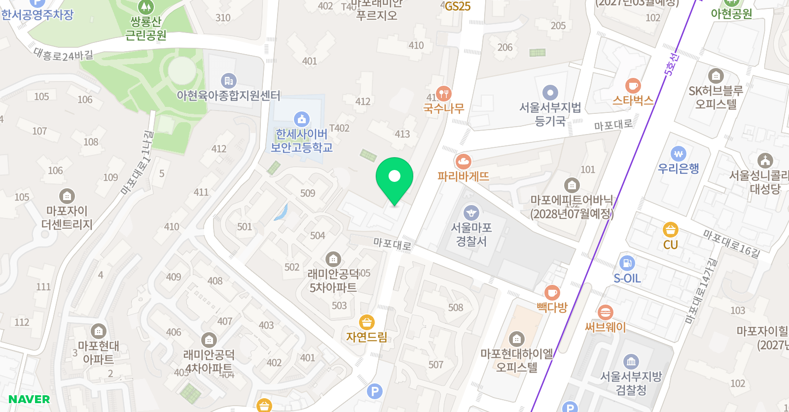 경희스포츠 마포점 위치