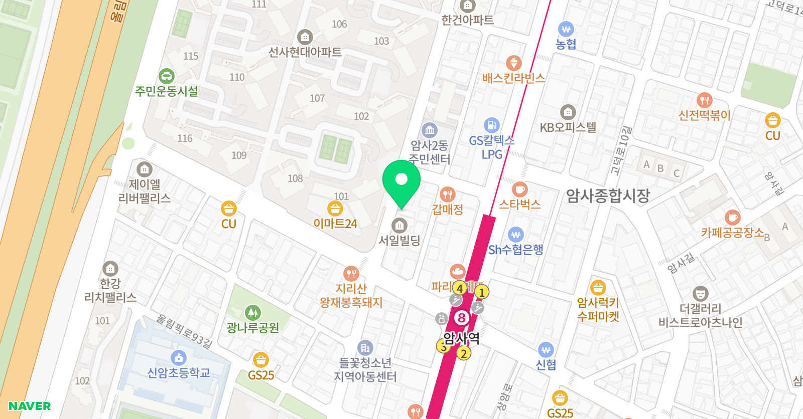 최선 보습학원 위치
