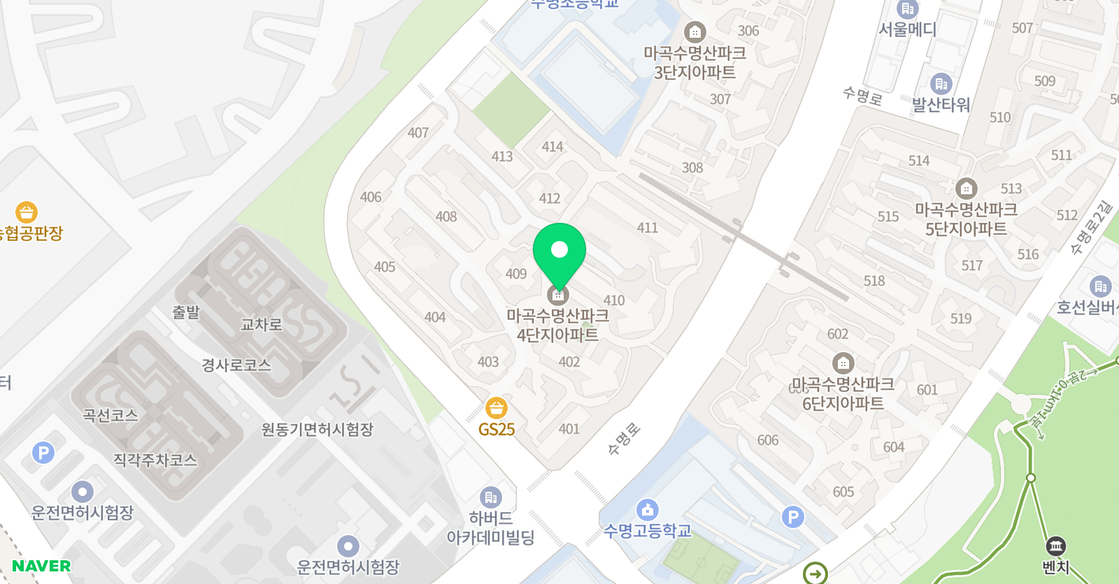 홈런스마트학습센터 수명산파크점 위치