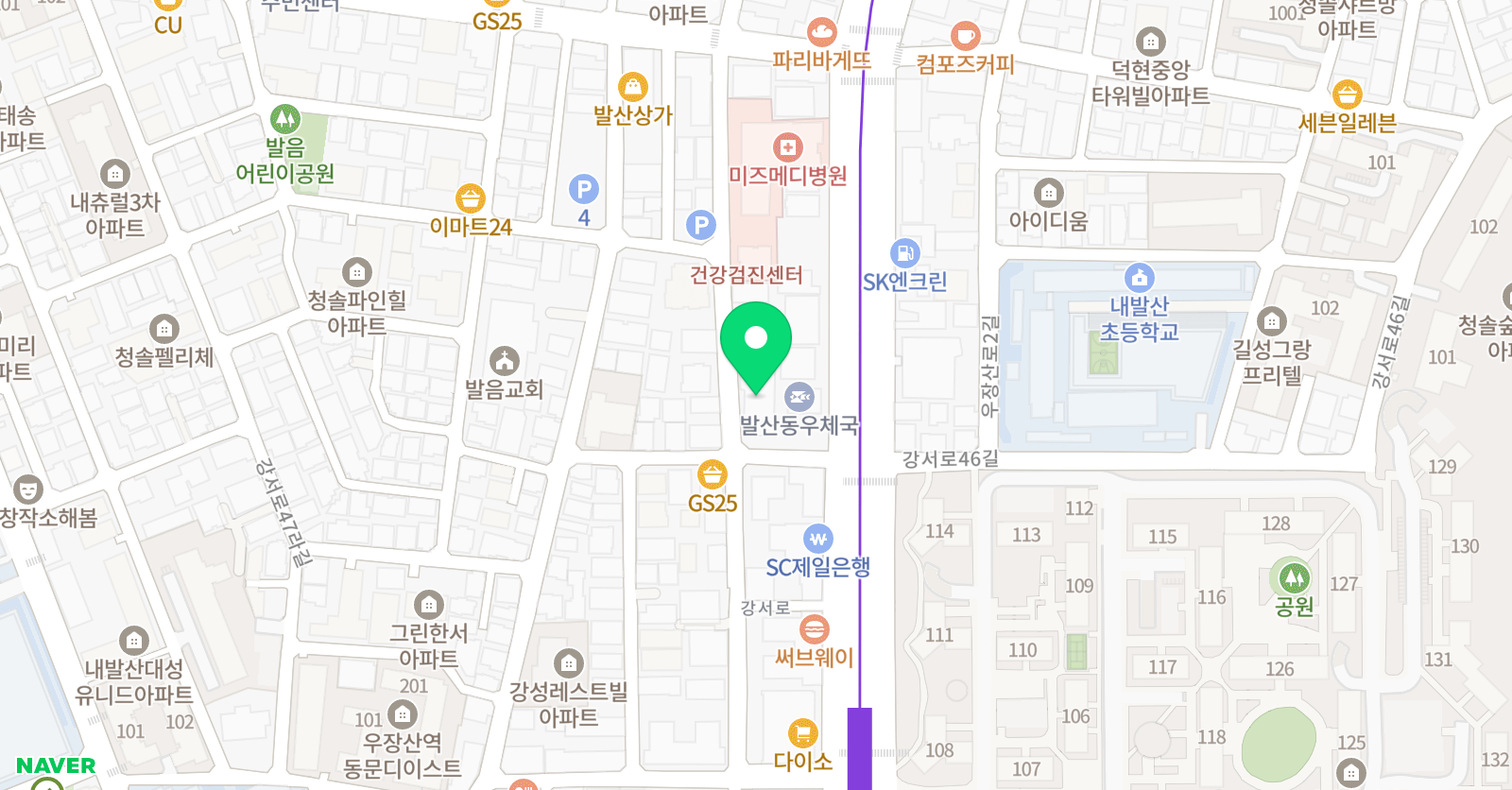 그린트리 수학교습소 위치